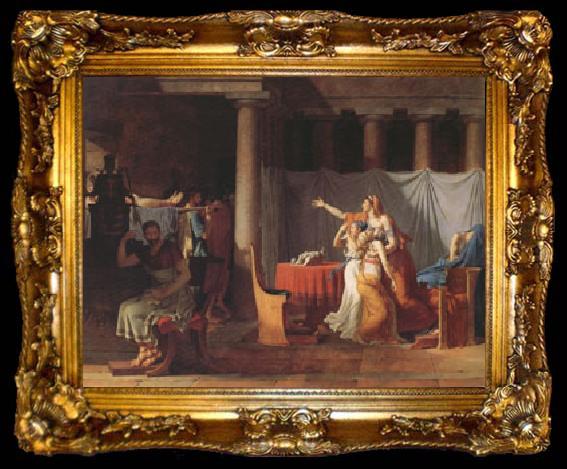 framed  Jacques-Louis  David The Lictors Bring to Brutus the Bodies of His Sons,Paris (mk05), ta009-2